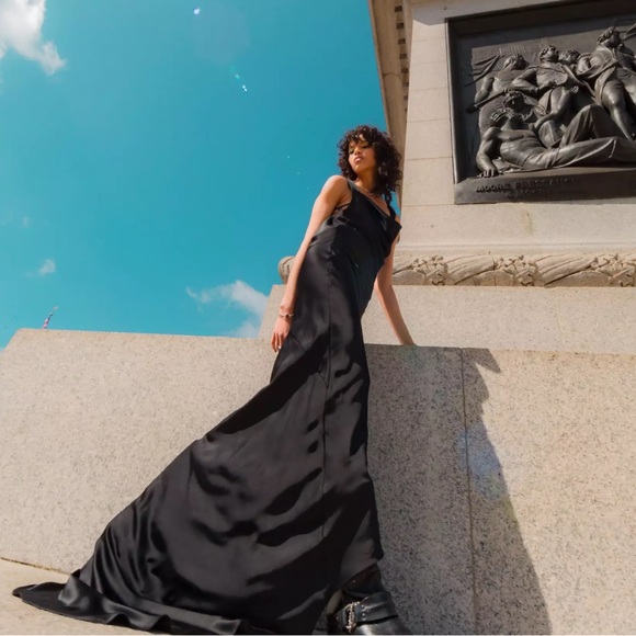 TopShop Satin Buckle Maxi Dress - Picture 3 of 6